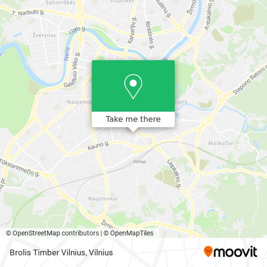 Brolis Timber Vilnius map