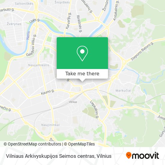 Vilniaus Arkivyskupijos Seimos centras map