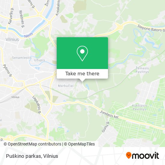Puškino parkas map