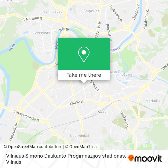 Vilniaus Simono Daukanto Progimnazijos stadionas map