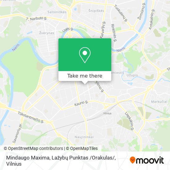 Mindaugo Maxima, Lažybų Punktas /Orakulas/ map
