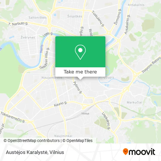 Карта Austėjos Karalystė