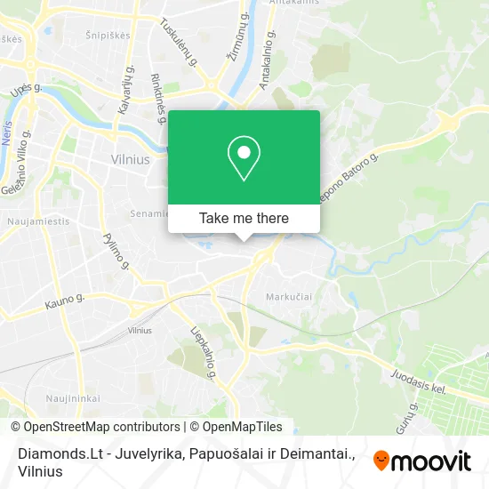 Карта Diamonds.Lt - Juvelyrika, Papuošalai ir Deimantai.