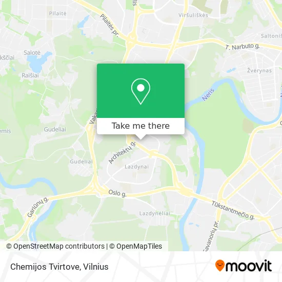 Карта Chemijos Tvirtove