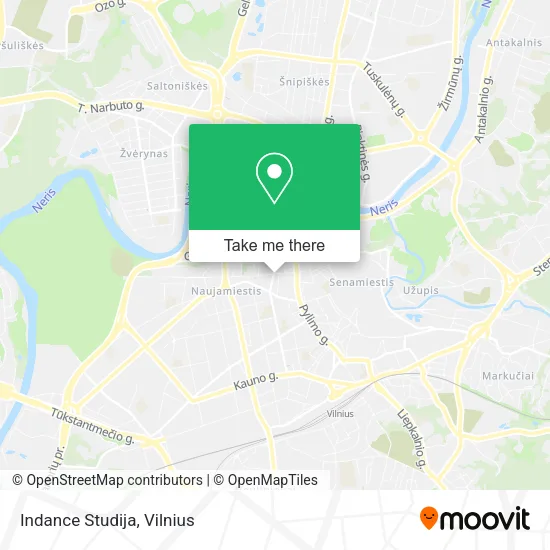 Карта Indance Studija