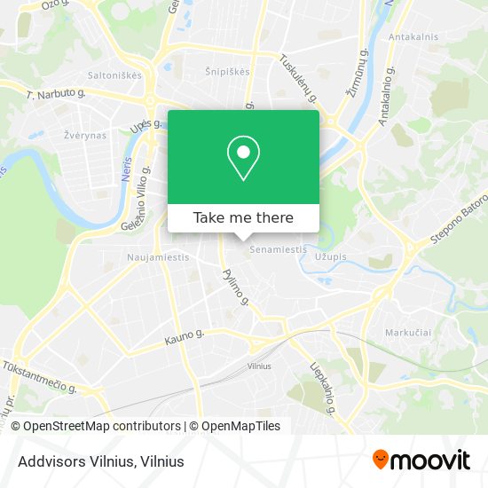 Карта Addvisors Vilnius