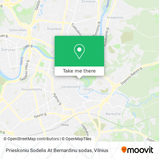 Prieskoniu Sodelis At Bernardinu sodas map