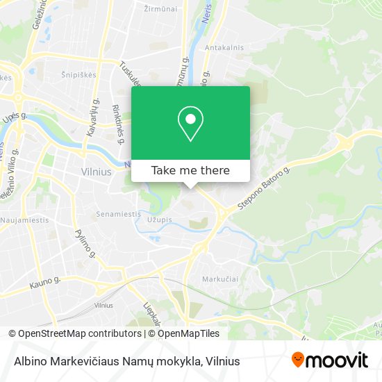 Albino Markevičiaus Namų mokykla map