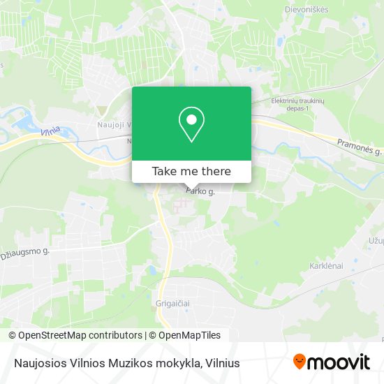 Naujosios Vilnios Muzikos mokykla map