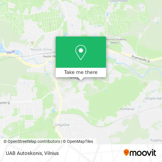 Карта UAB Autoskonis