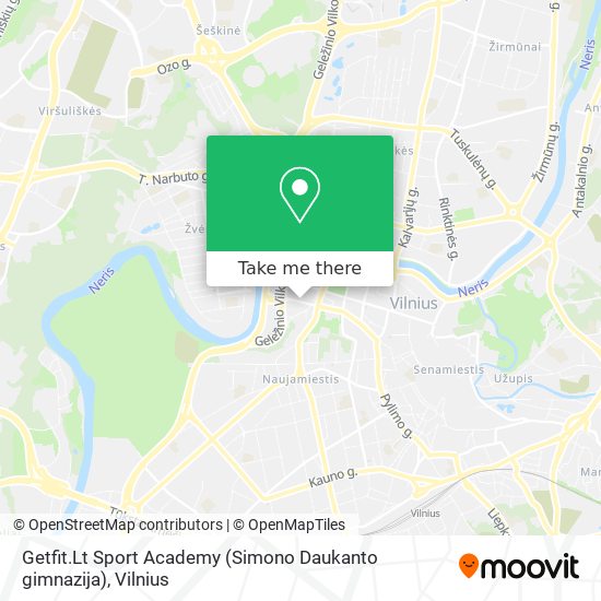 Getfit.Lt Sport Academy (Simono Daukanto gimnazija) map