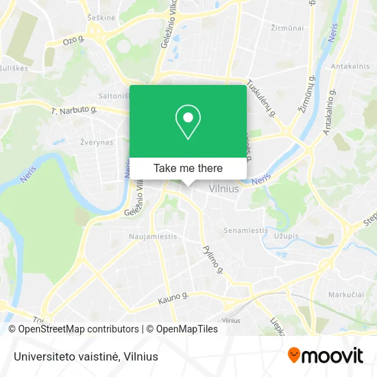 Карта Universiteto vaistinė