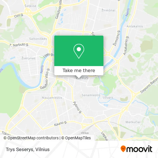 Карта Trys Seserys