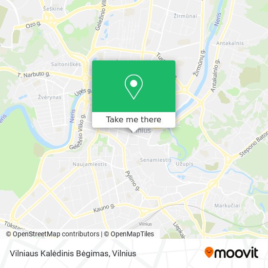 Vilniaus Kalėdinis Bėgimas map