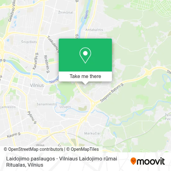 Laidojimo paslaugos - Vilniaus Laidojimo rūmai Ritualas map
