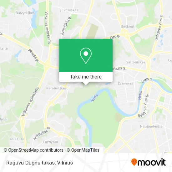 Карта Raguvu Dugnu takas