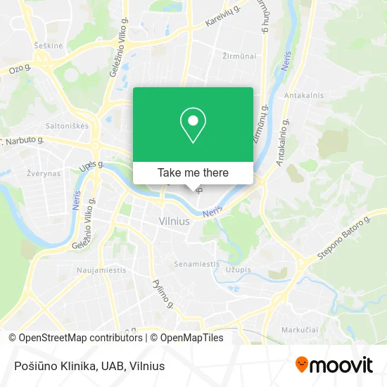 Карта Pošiūno Klinika, UAB