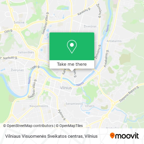Карта Vilniaus Visuomenės Sveikatos centras