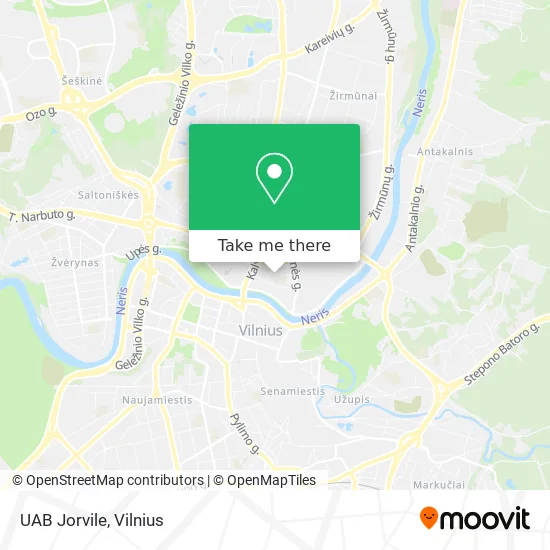 Карта UAB Jorvile