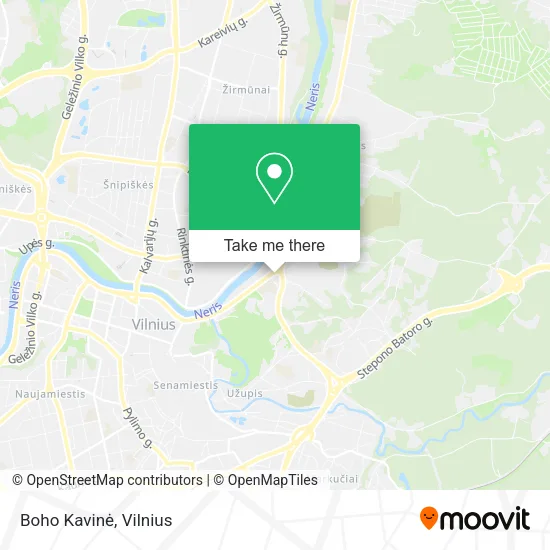 Boho Kavinė map