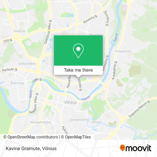 Карта Kavine Gramute