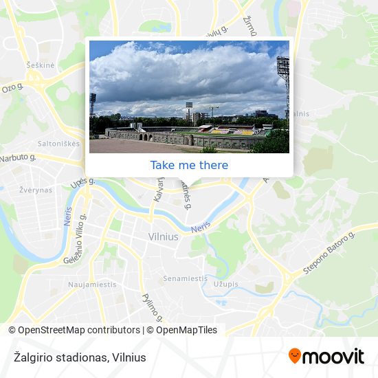 Žalgirio stadionas map