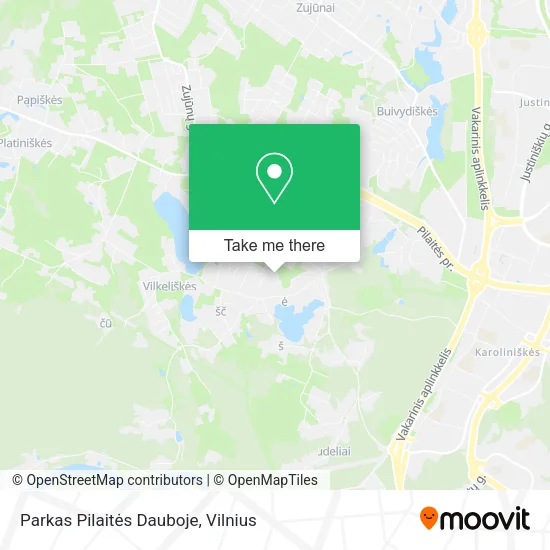 Карта Parkas Pilaitės Dauboje