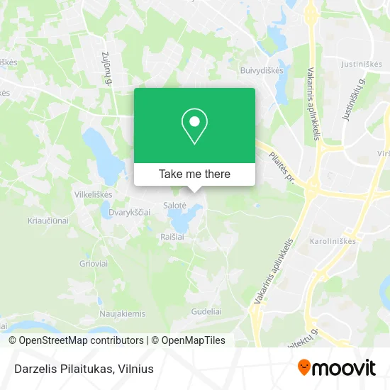Карта Darzelis Pilaitukas