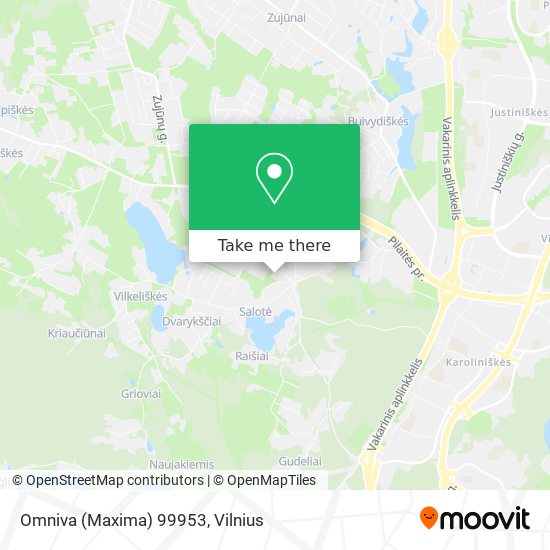Omniva (Maxima) 99953 map