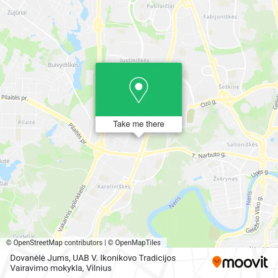 Dovanėlė Jums, UAB V. Ikonikovo Tradicijos Vairavimo mokykla map