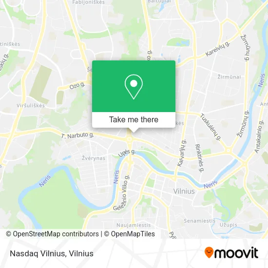 Карта Nasdaq Vilnius