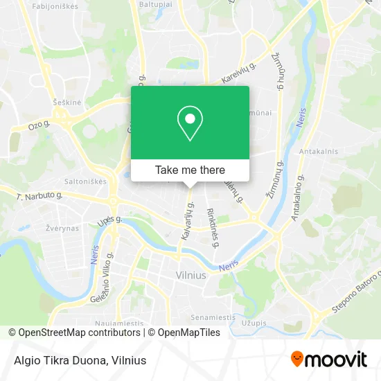 Карта Algio Tikra Duona