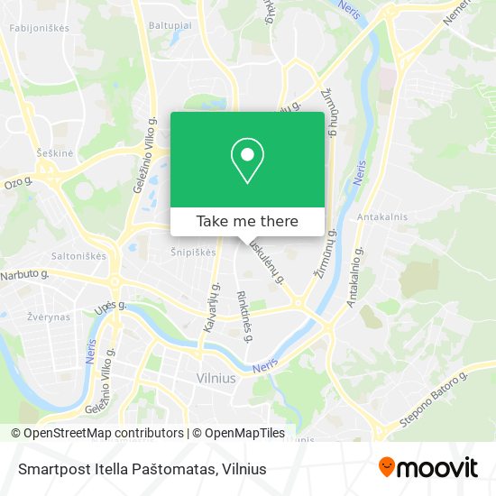 Smartpost Itella Paštomatas map