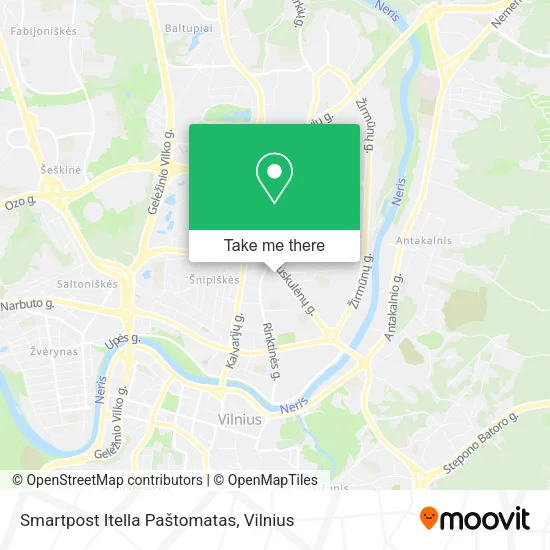Карта Smartpost Itella Paštomatas