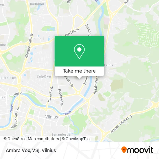 Карта Ambra Vox, VŠĮ