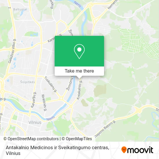 Карта Antakalnio Medicinos ir Sveikatingumo centras