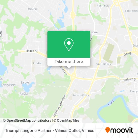 Карта Triumph Lingerie Partner - Vilnius Outlet