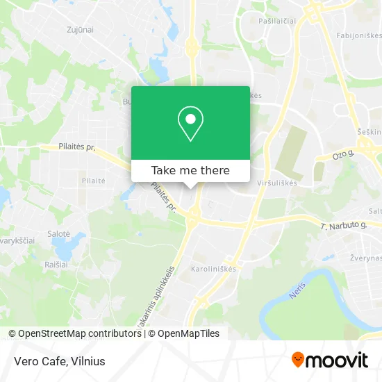 Карта Vero Cafe