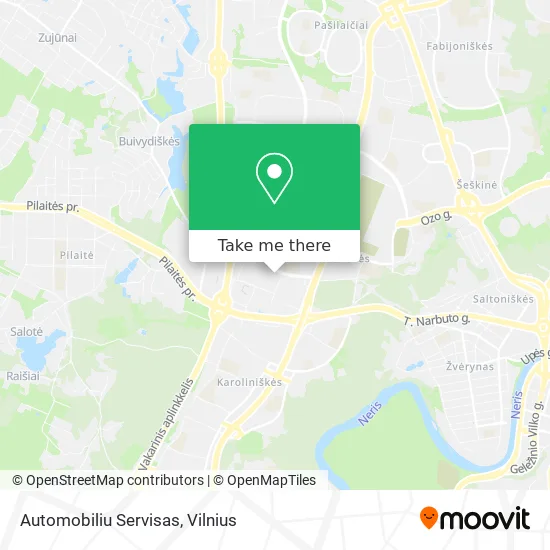 Карта Automobiliu Servisas