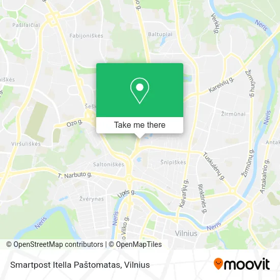 Карта Smartpost Itella Paštomatas