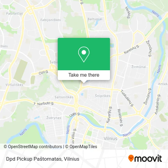 Карта Dpd Pickup Paštomatas