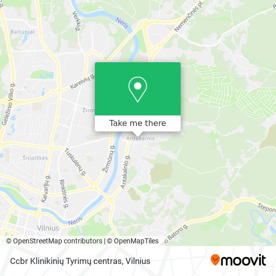 Ccbr Klinikinių Tyrimų centras map
