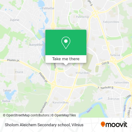 Sholom Aleichem Secondary school map