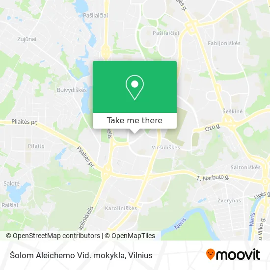 Карта Šolom Aleichemo Vid. mokykla