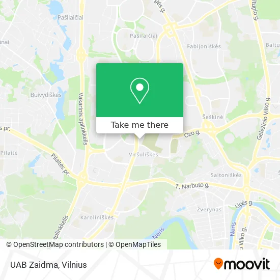 Карта UAB Zaidma