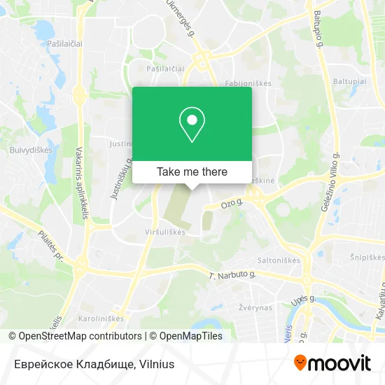 Карта Еврейское Кладбище