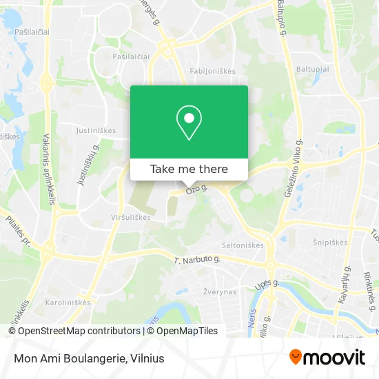 Карта Mon Ami Boulangerie