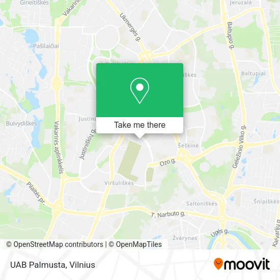 Карта UAB Palmusta