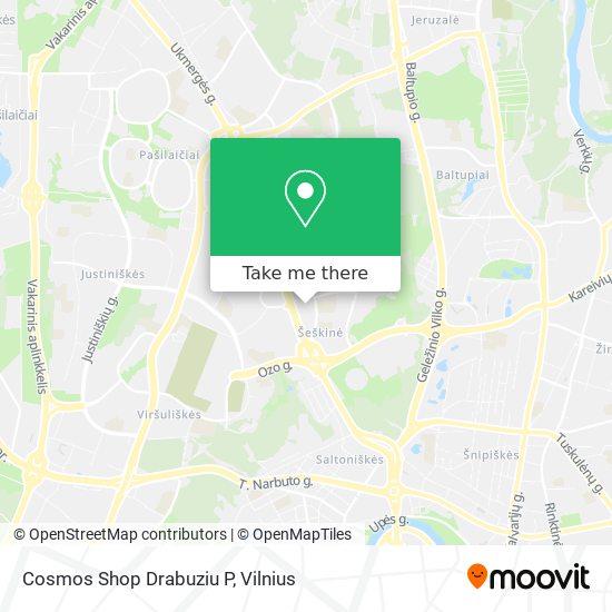 Cosmos Shop Drabuziu P map