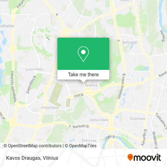 Карта Kavos Draugas